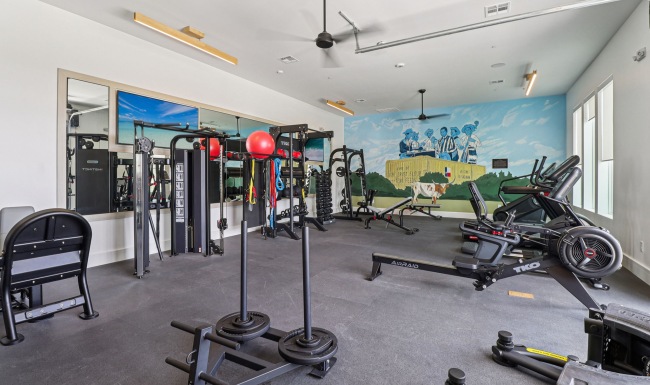 Fitness Center with Ample Machines