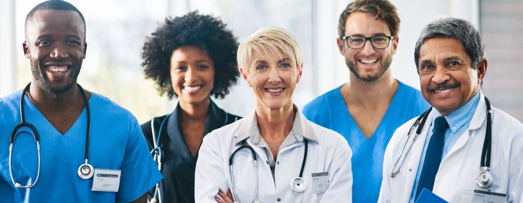 medical professionals standing